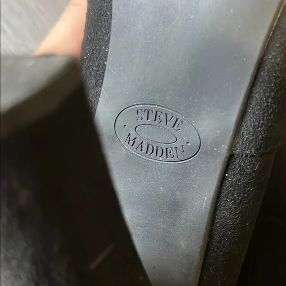 Steve Madden Black Suede Women's Knee-High Boots Size 9 - Picture 7 of 9